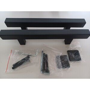 2 Skysen Replacement Barn Door Handles, Sliding Barn Door Pull Handle, in Black